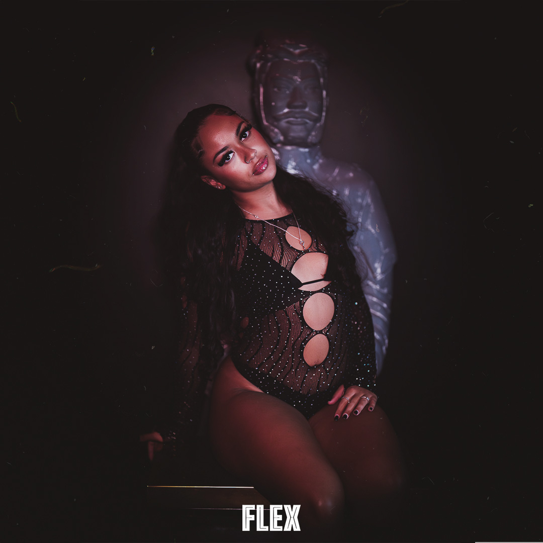 A guest posing at Flex